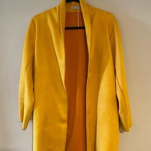 Zara Suede Mustard Jacket